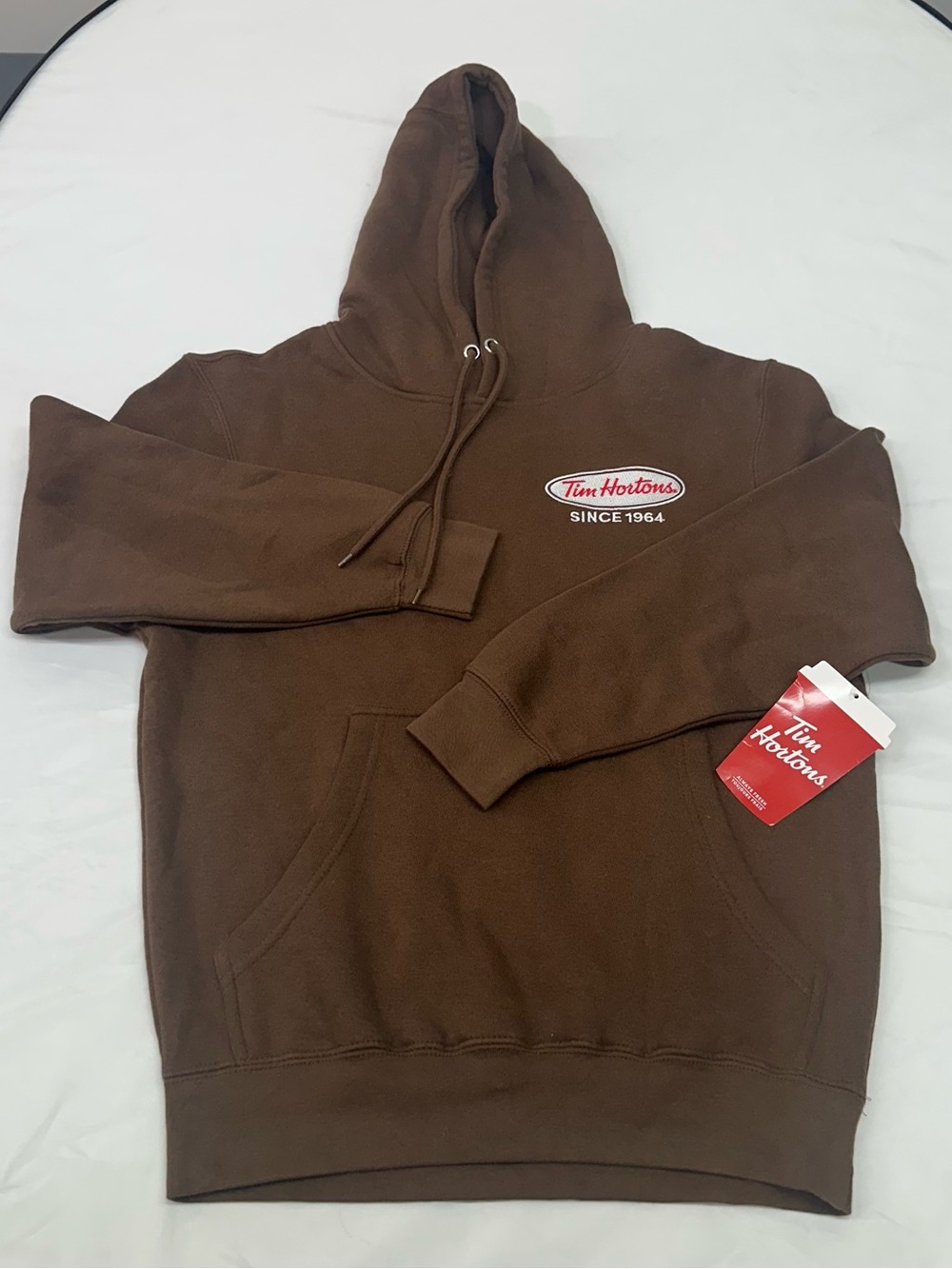 Tim Hortons Men's Brown Logo Pullover Hoodie